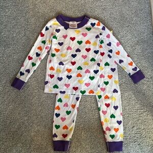 Hanna Andersson Heart PJ Set - Colorful - Size 100 (4)